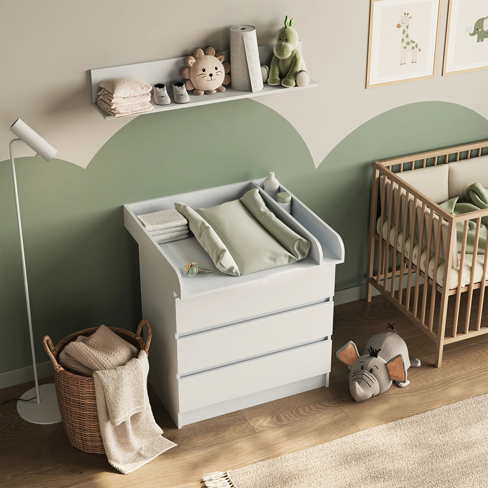 Vicco Fasciatoio Bianco 80 x 85.4 cm con 3 cassetti