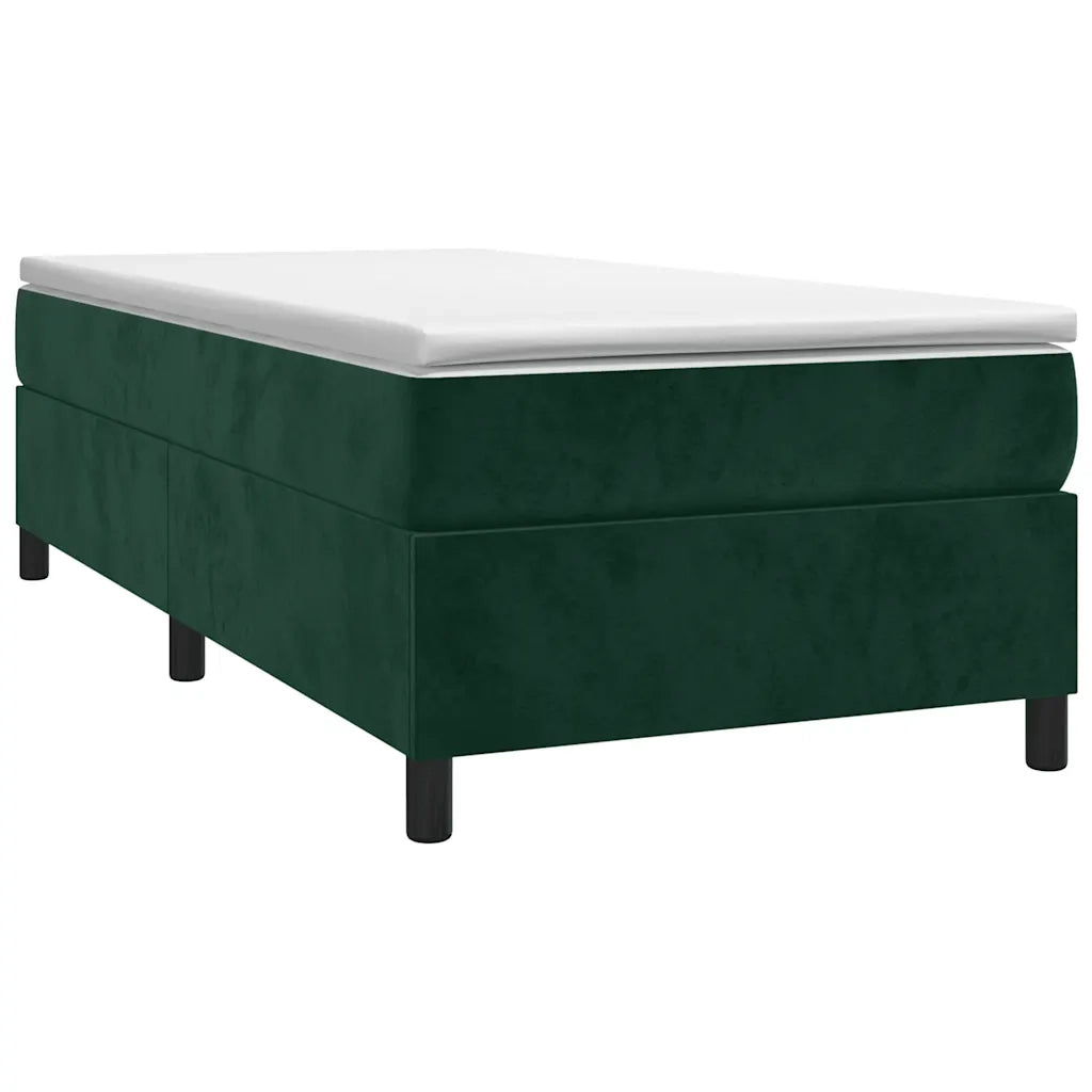 Giroletto a Molle Verde Scuro 90x200 cm in Velluto cod mxl 65443