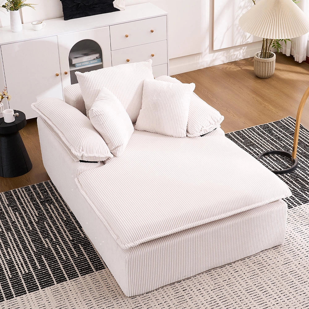 Canap¨¦ inclinable - Xylo - 46 cm - Design senza telaio, ampi braccioli