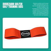 Strumento di allenamento da golf - Materiale di allenamento da golf - Riem di correzione della postura - Cintura adattabile - Adatto per principianti - Ripiegabile e leggero - Aiuto per l'allenamento al golf
