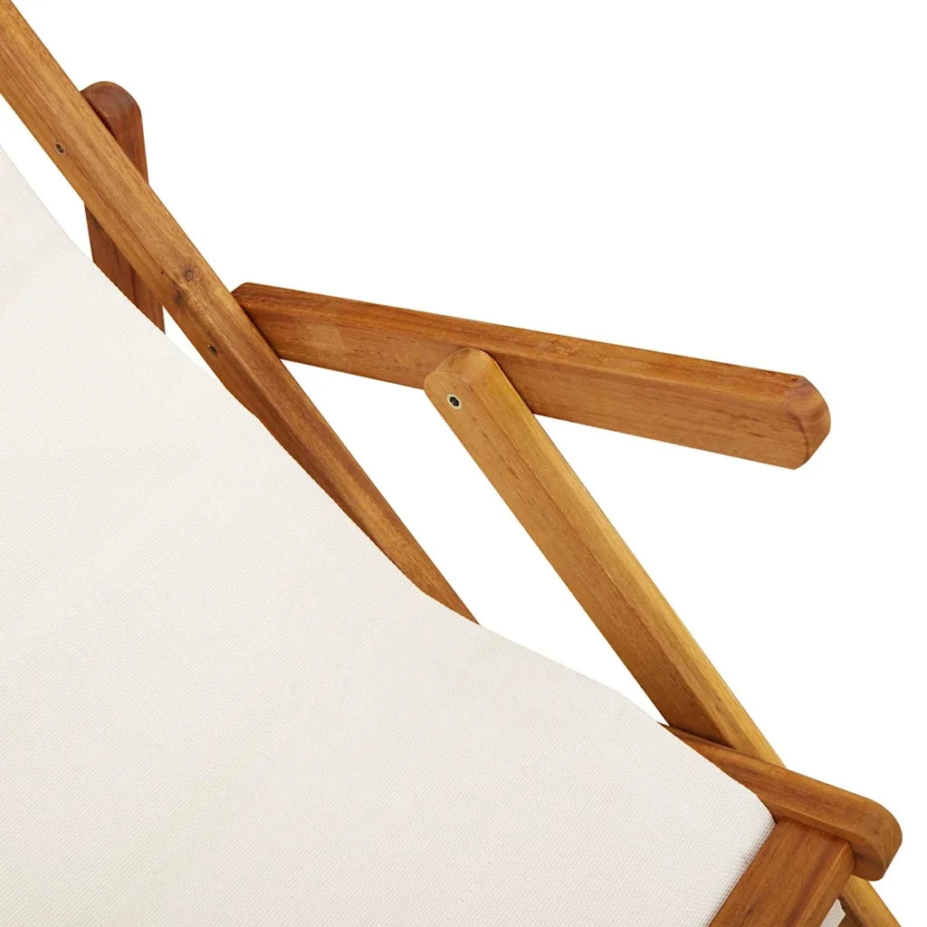 Sedia da spiaggia 2 pcs Marrone Legno di Acacia Massello 3325142