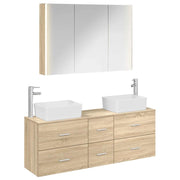 Set di mobili per il bagno 4 pcs Rovere Sonoma 3406865