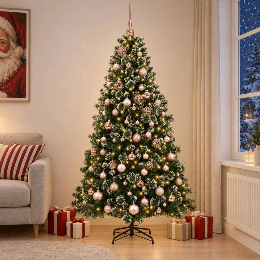Albero di Natale artificiale con pallina 180 cm 300 LED 3461257