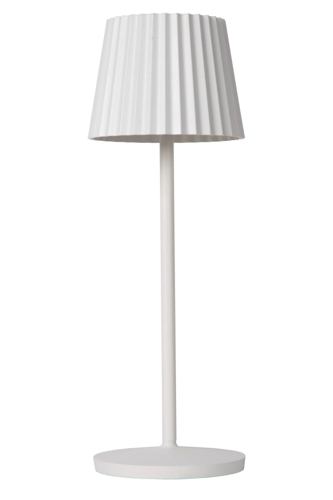 Lampada da tavolo outdoor bianca LED 2W ricaricabile Lucide