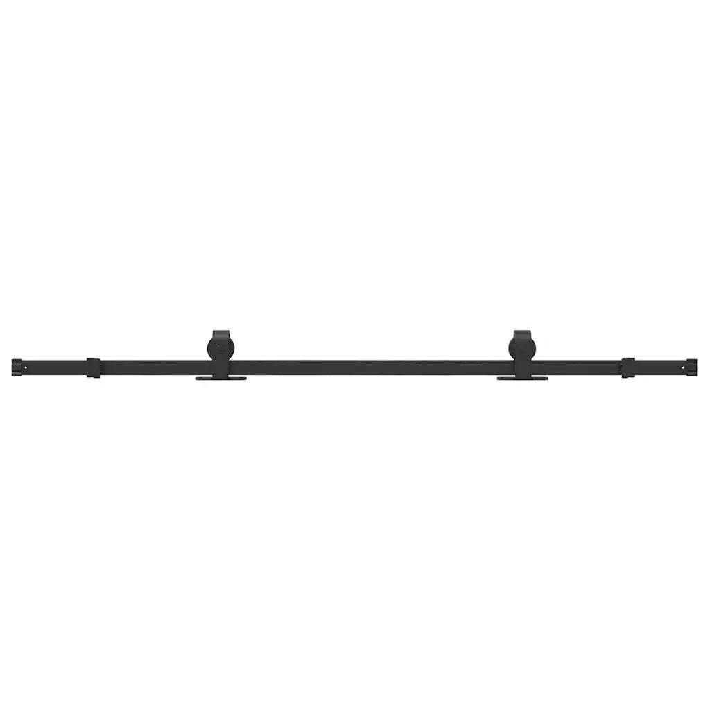 Kit di Binari per Porte Scorrevoli 183 cm Acciaio Nero CFW1558851
