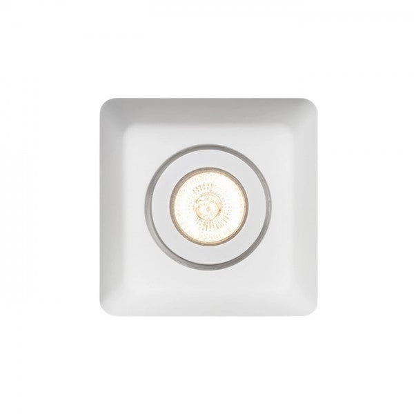 Lampada Faretto DINO SQ GU10 inclinabile gesso 230V GU10 35W