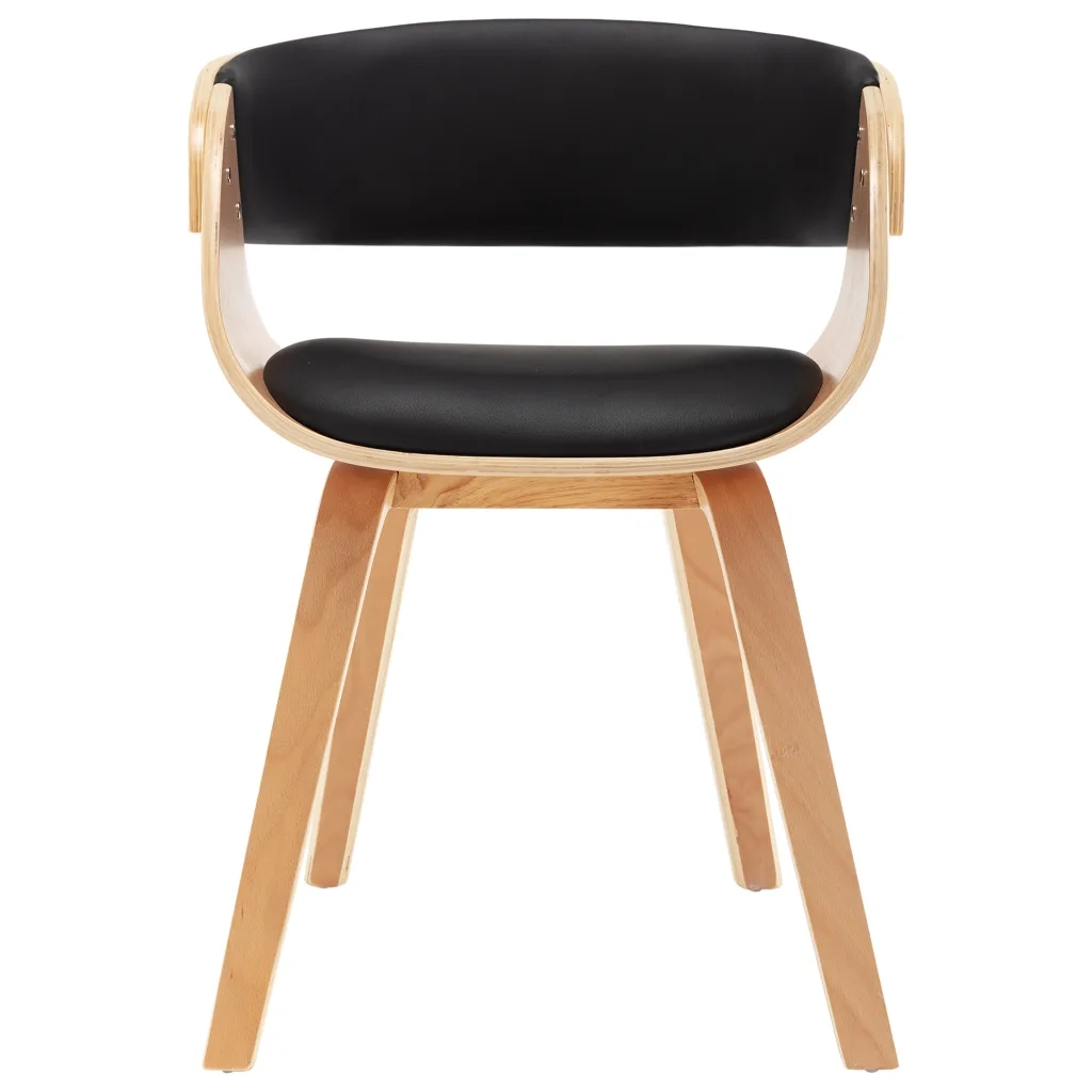 Sedie da Pranzo 6 pz Crema in Legno Piegato e Similpelle 278867