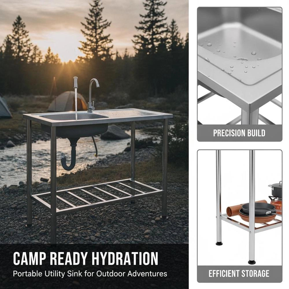 Camping Sink With Stainless Steel Tap
