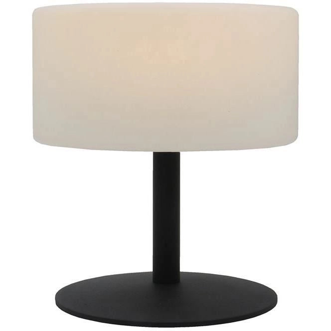 Lampada da tavolo senza fili - LUMISKY - ATLAS Rock - H20 cm - Base in acciaio - Grigio - Bianco caldo e LED bianco