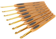 Set di ago per cucire 8 pezzi - in alluminio - manico ergonomico - tocco morbido - adatto per principianti - inclusi ago per cucire da 2,5 a 6 mm
