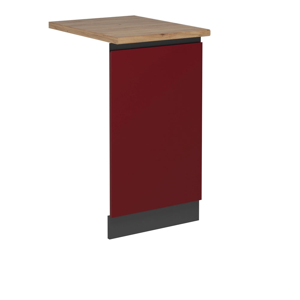 Pannello frontale della lavastoviglie R-Line Rosso/Antracite 45 cm J-Shape, PL Rovere Vicco