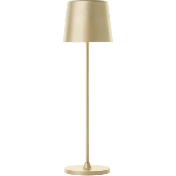 Lampada da tavolo da esterno - BRILLIANT - KAAMI - Ricaricabile - Oro opaco - LED - 2W - 310lm - 3000K - DIM - USB - 3-Step DIM - IP54