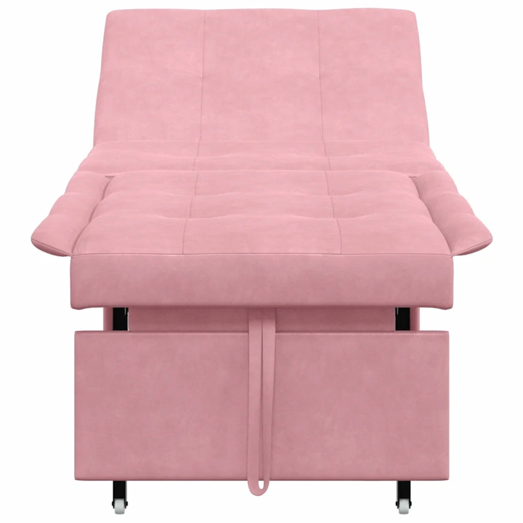 Divano letto-Sofa Letto-Daybed Rosa 194 x 67 x 82 cm Velluto