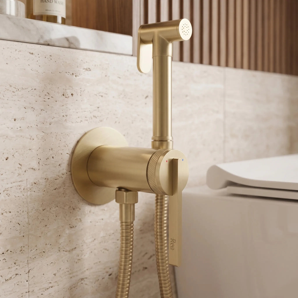 Rubinetto Bidet Rea Grace Brush Gold