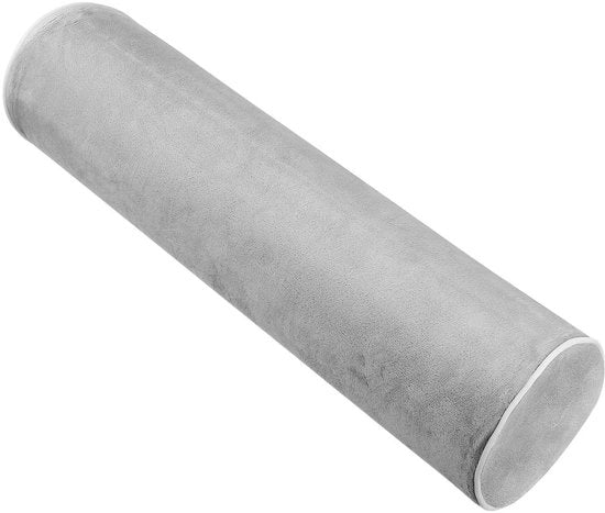 Cuscino Ergonomico Cilindrico - 43 x 10 cm - Materiale PU - Respirante - Supporto Cervicale e Colonna Vertebrale - Cuscino di Supporto