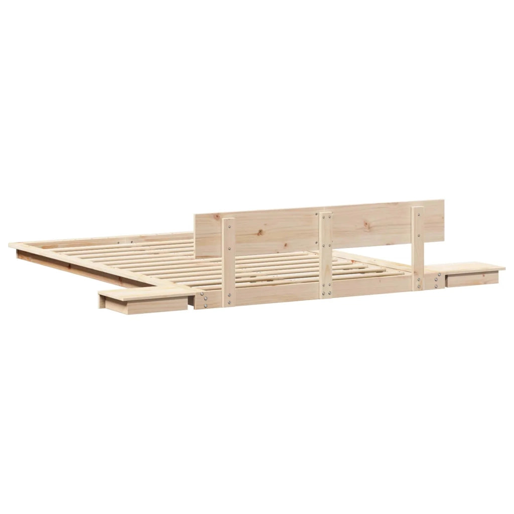 Struttura del letto Marrone 120 x 200 cm legno