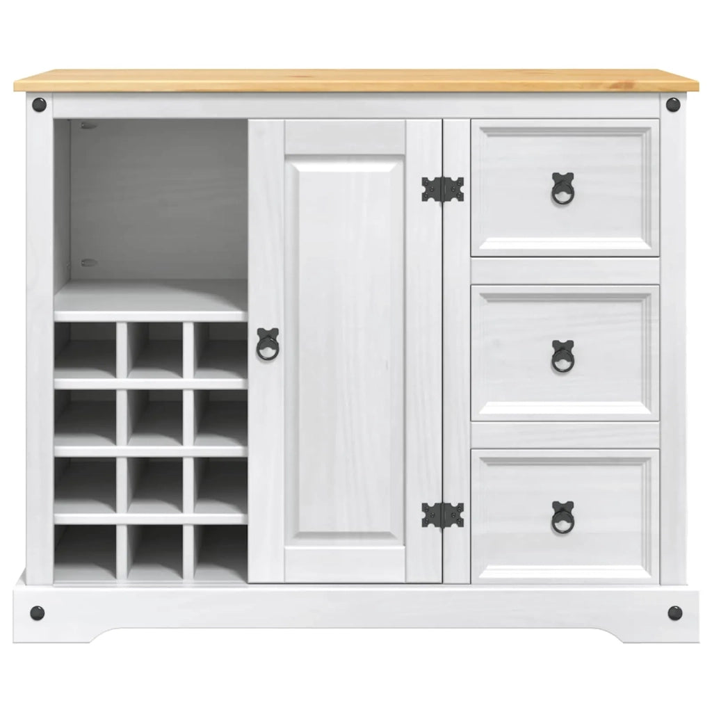 VidaXL Stoccaggio in cucina Bianco e Cera di Miele 112 x 70 x 91,5 cm 42033379