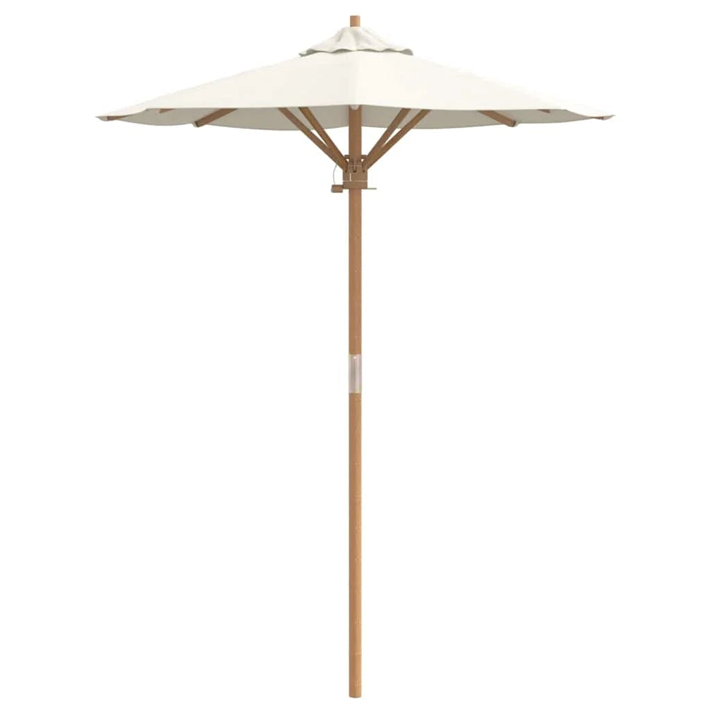 Ombrellone da giardino rotondo 270 x 260 cm in bambù leggero stile moderno atmosfera rilassante 02_0058240