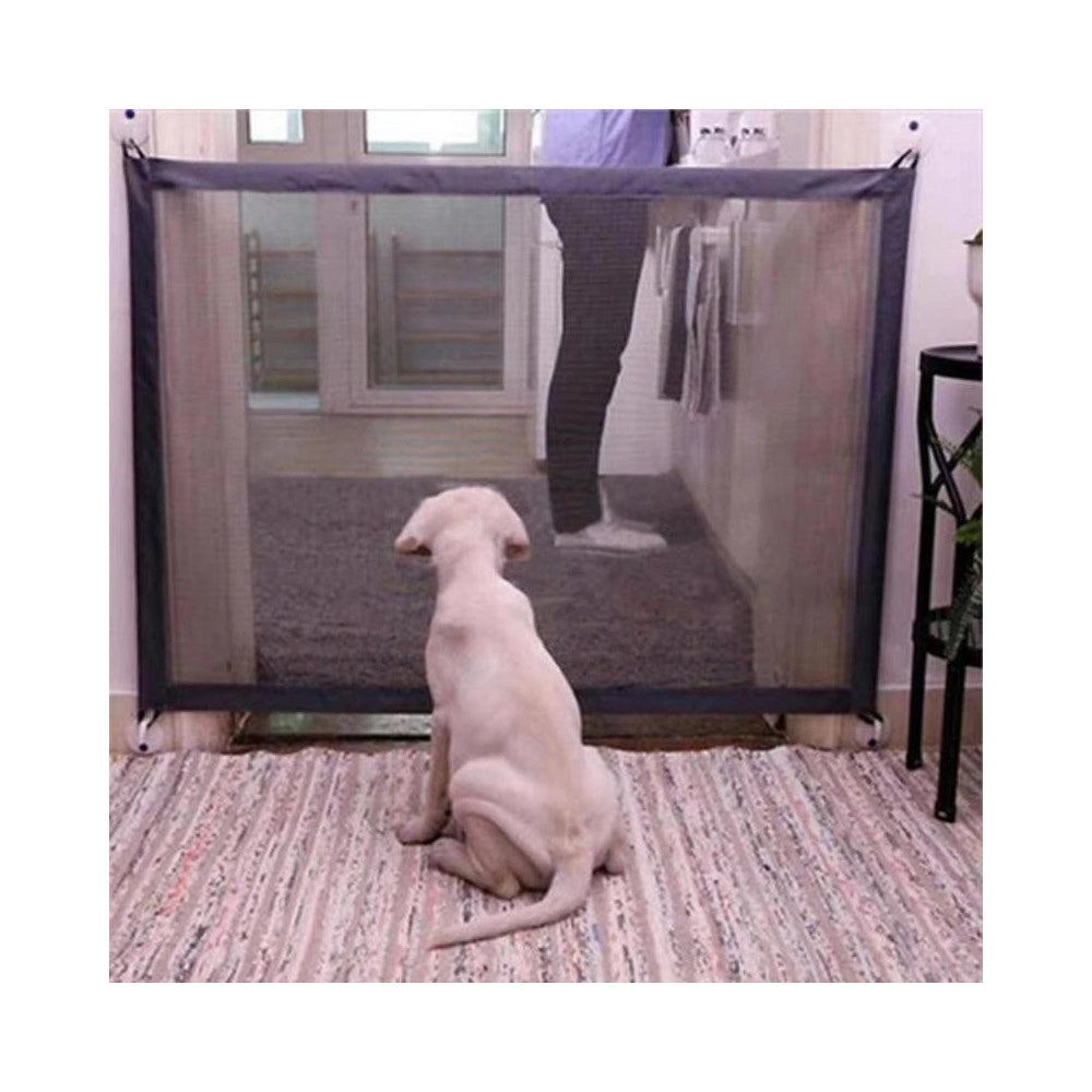 Trade Shop - Cancelletto Per Cane Recinto Rete Casa Protezione Regolabile Animale Sicurezza -