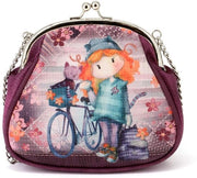 Borsa a Spalla per Bicicletta - Grande - Tasca Retro - Borsa a Mano - Bordeaux