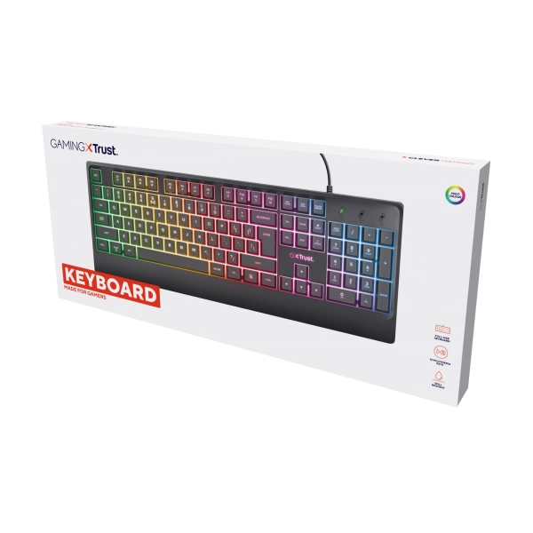 TASTIERA BASICS GAMING TRUST LED IT ILLU