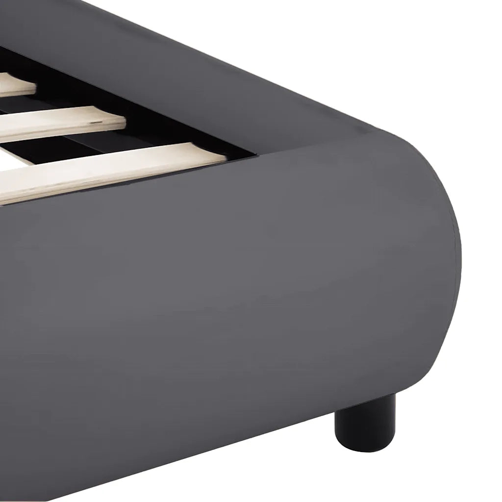 Giroletto con LED Grigio in Similpelle 180x200 cm 285497