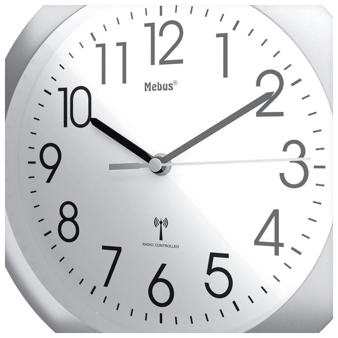 Mebus 52451 orologio da parete e da tavolo Orologio digitale Rotondo Bianco