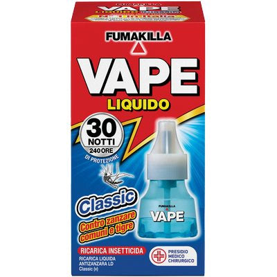 RICARICA LIQUIDA ZANZARE VAPE MAGIC - CLASSIC DURATA NOTTI 30- 30 pezzi