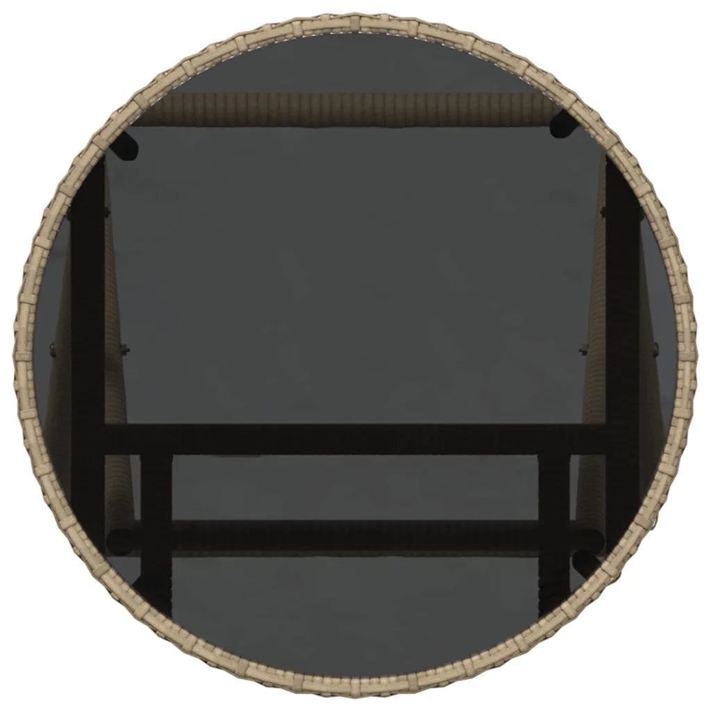 Set Bistro da Giardino 3 pz | Set Salotto da Giardino Beige polyrattan