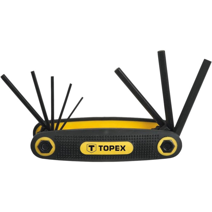 Topex 35d958 chiavi esagonali co con supporto 1,5-6 mm 8 pezzi ds