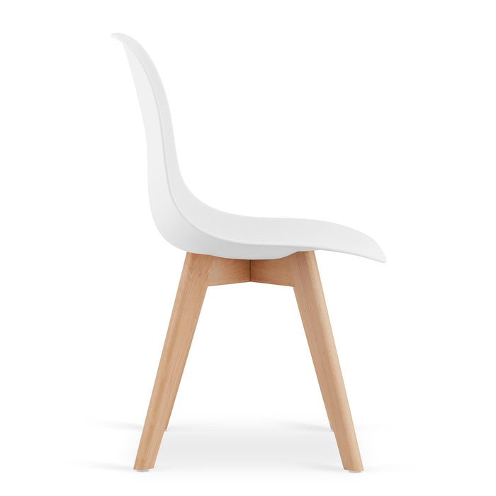 Sedia VALORA KITO - Design ergonomico bianco per soggiorno x3