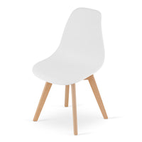 Sedia VALORA KITO - Design ergonomico bianco per soggiorno x3