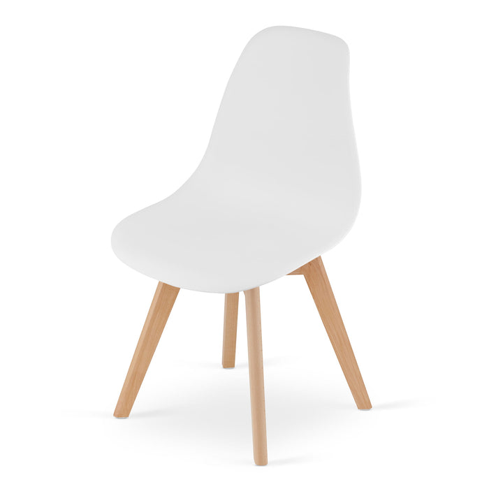 Sedia VALORA KITO - Design ergonomico bianco per soggiorno x3