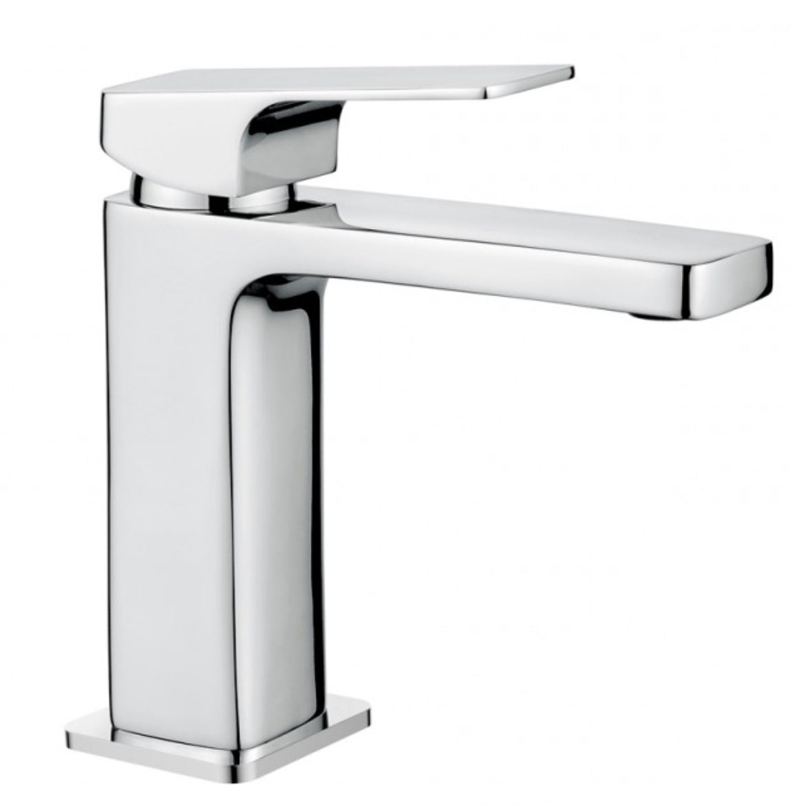 Rubinetto miscelatore per lavabo squadrato moderno