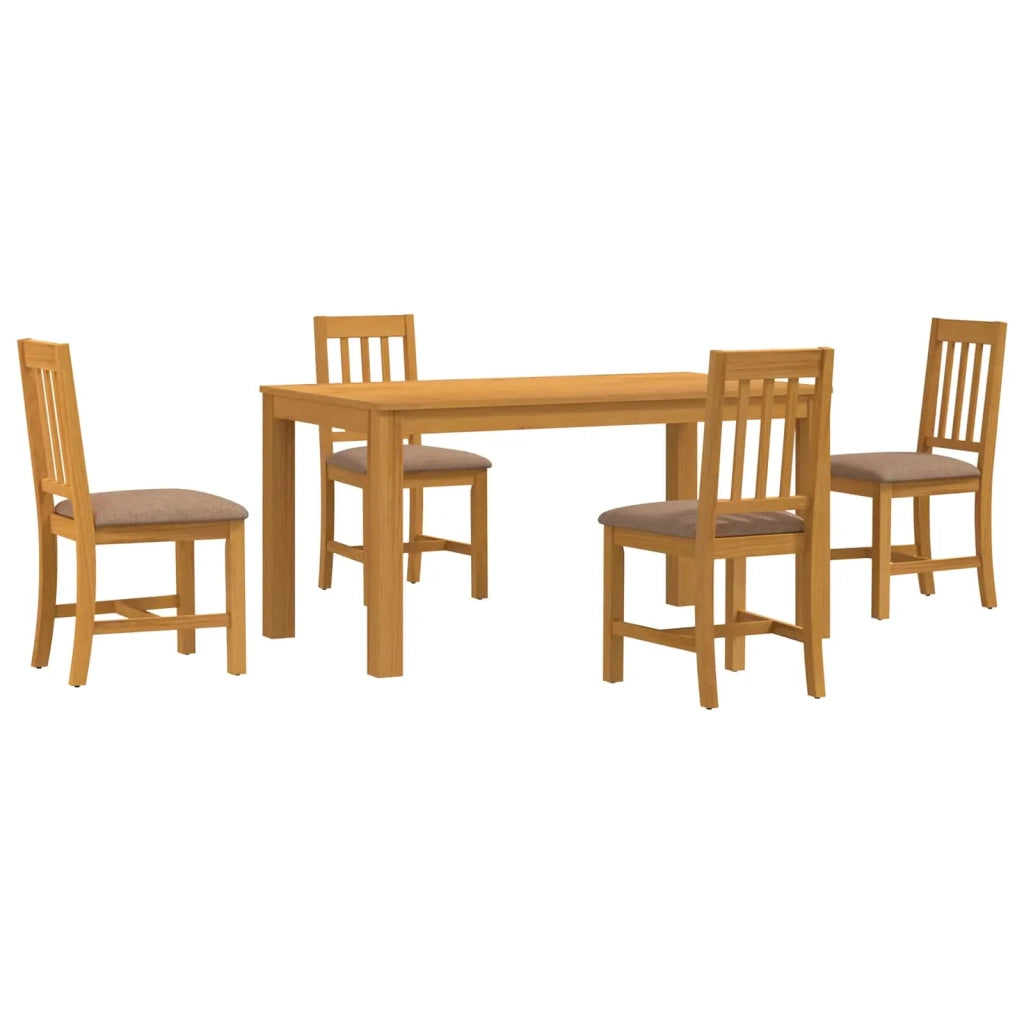 Set da pranzo 5 pz Grigio Legno di Quercia Massello 3430347