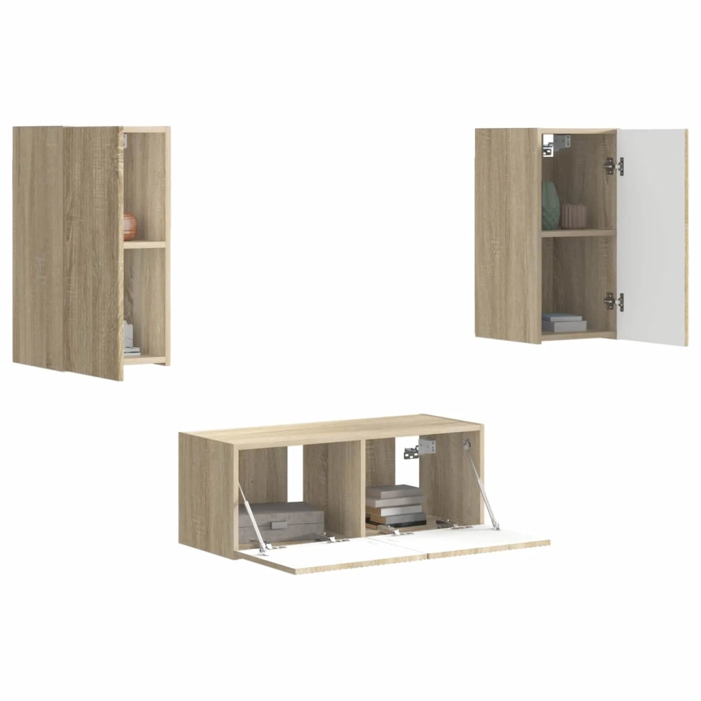 Set mobile TV 6 pcs Rovere Sonoma Legno multistrato 3409062