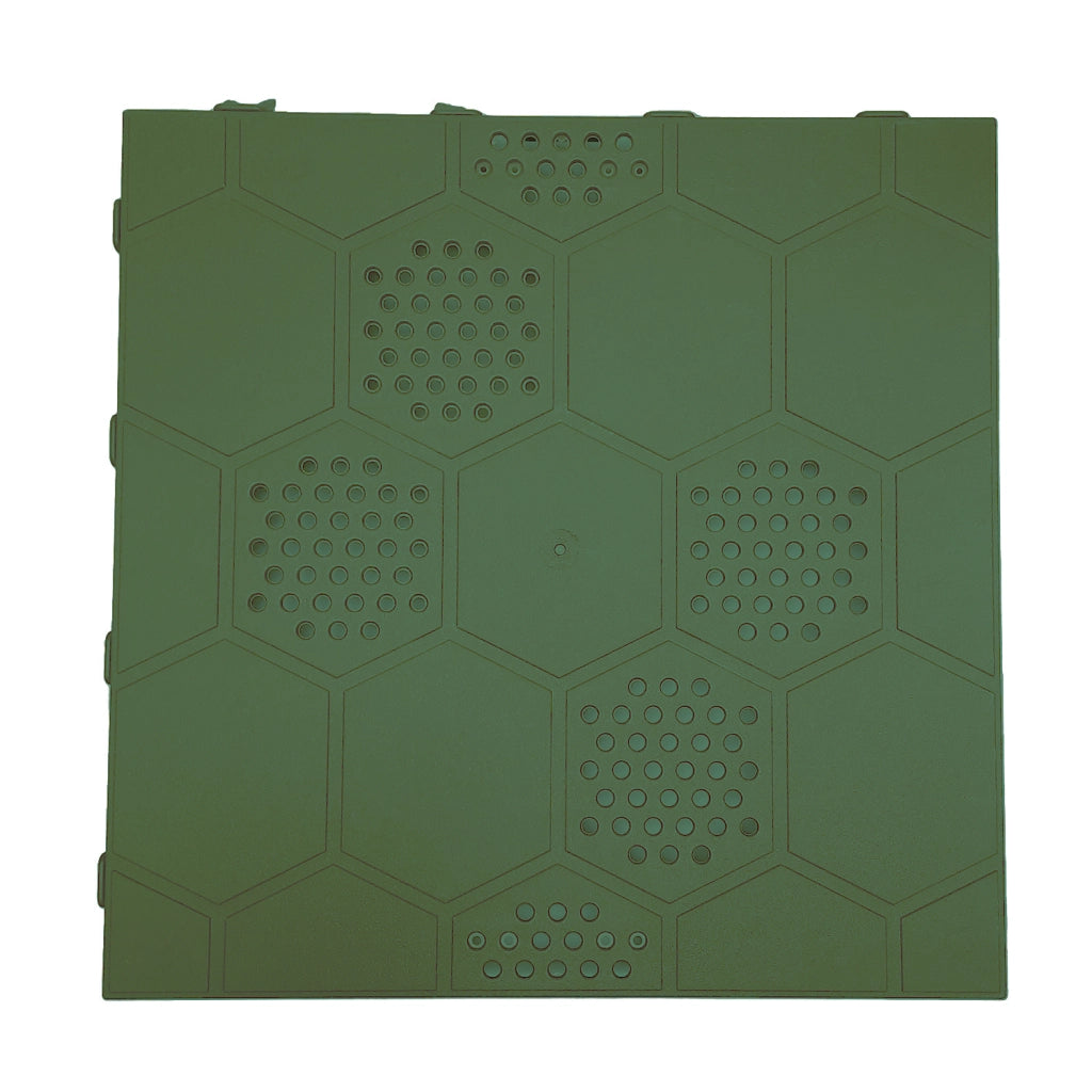 Piastrella drenante da giardino Easy in polipropilene ? 40x40x2,5 cm ? Verde ? Artplast