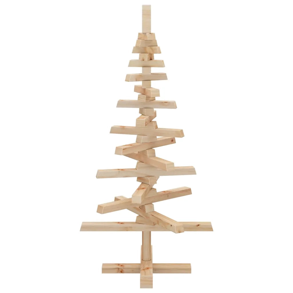 | Albero di Natale in legno | naturale 90 cm Legno di pino massello