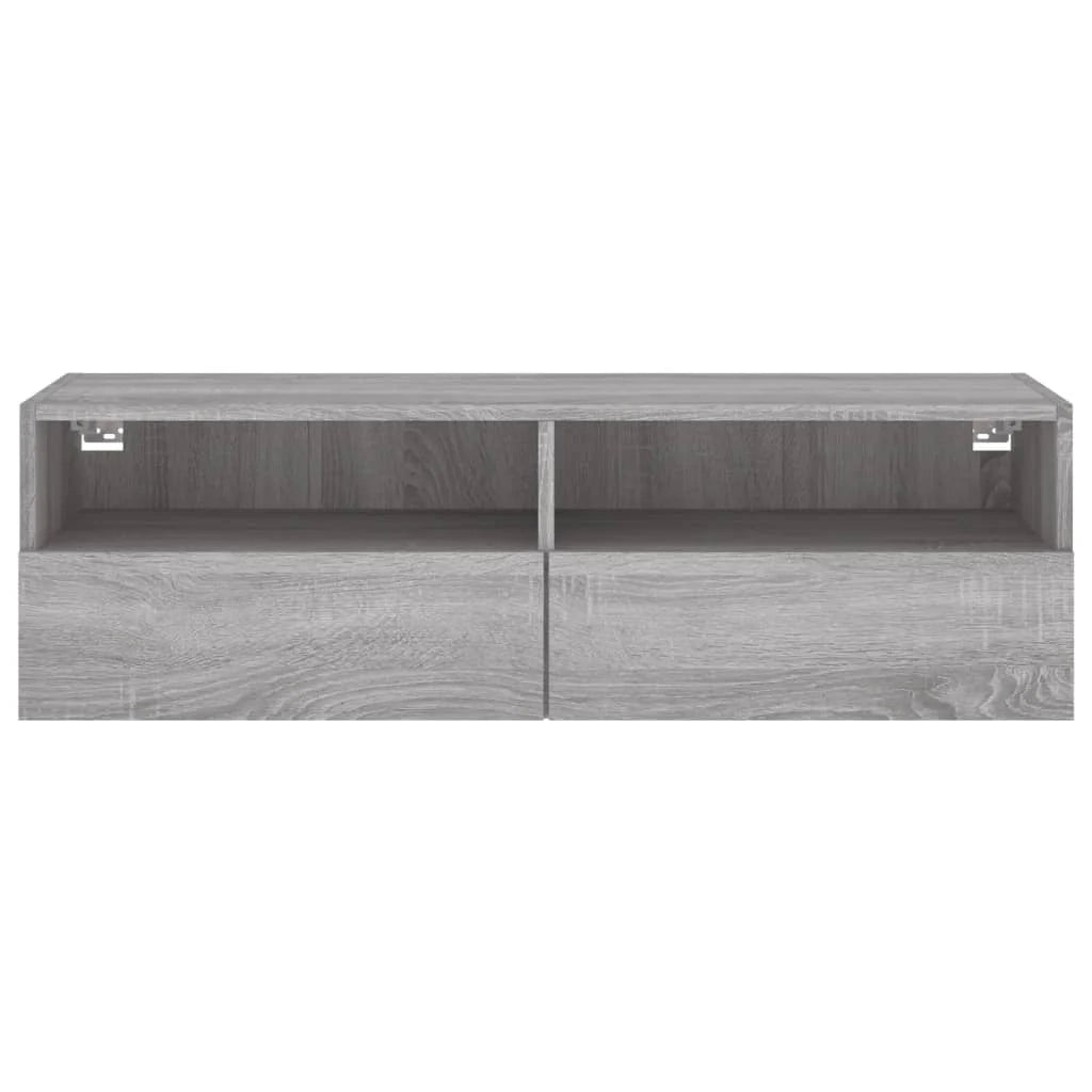 Mobile TV multimediale mensola TV mobile TV credenza TV sala da pranzo soggiorno camera da letto da parete legno Sonoma 100 x 30 x 30 cm grigio 02_0028172