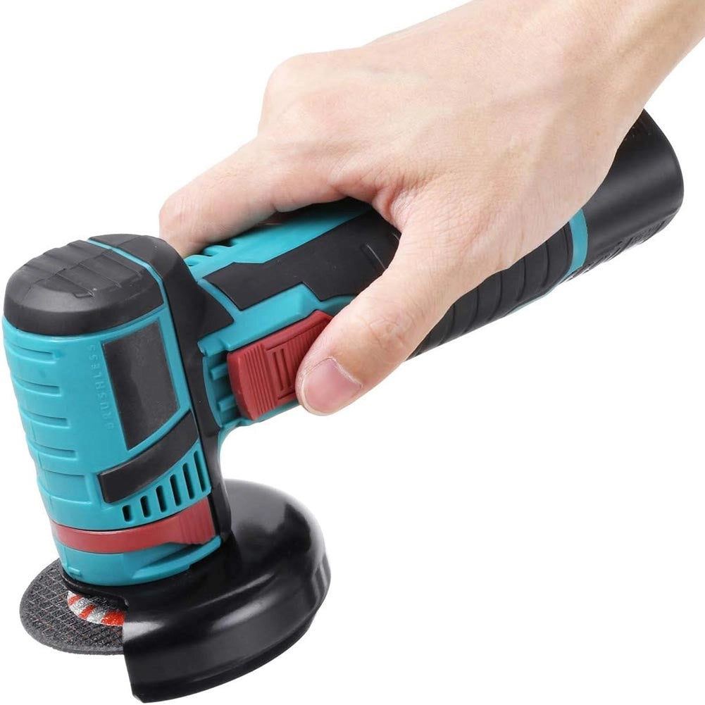 Smerigliatrice Angolare 19500 Giri/Min con Doppia Batteria e 2 Dischetti da 3"