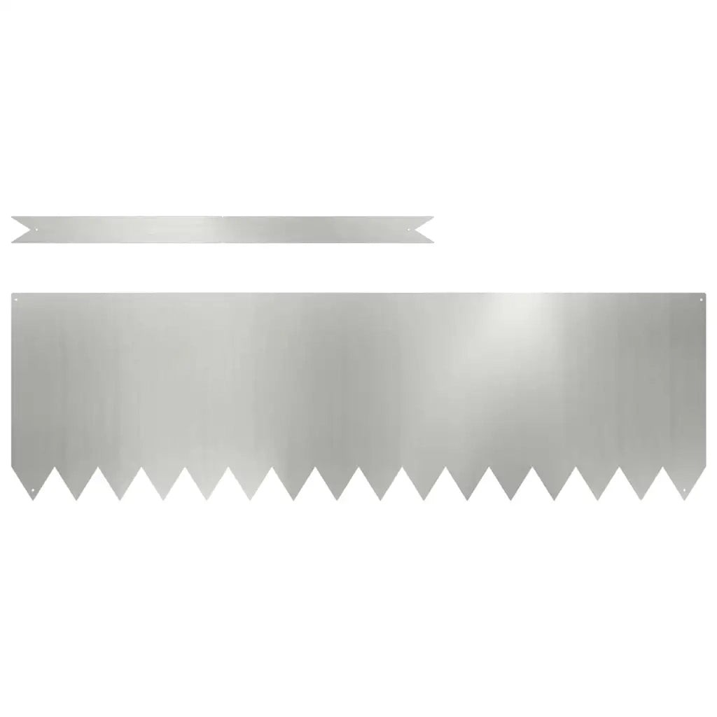 Bordura per Prato 20 pcs Argento 100 x 0.05 x 20 cm
