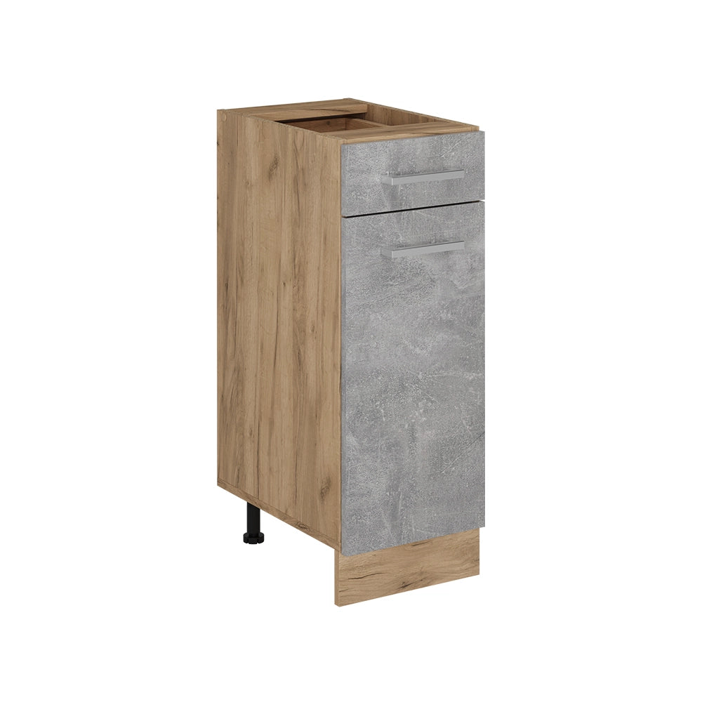 Vicco Mobiletto base per cucina Calcestruzzo 30 cm senza piano di lavoro