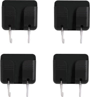 Sostegno per caricatore di telefono cellulare - Sostegno autoadesivo per parete - 3M - Caricatore per telefono - Sostegno per doccia (Gancio nero)