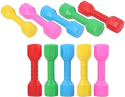 Halteri per fitness e coordinazione per bambini - giocattoli educativi - 10 pezzi in plastica - per genitore e bambino - uso domestico e esterno.