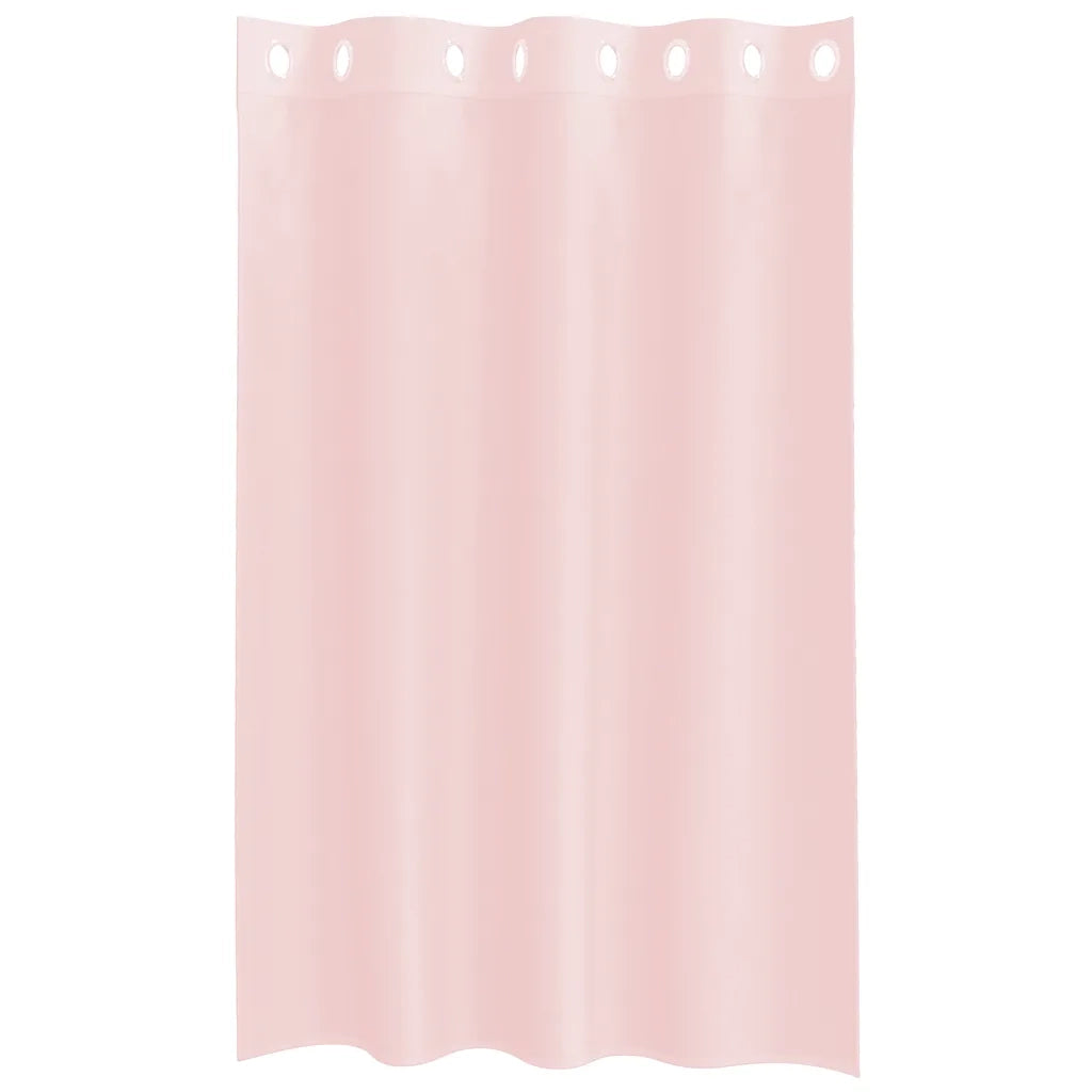 Tende in Voile con Occhielli 2 pz Rosa Chiaro 140x175 cm 4102084