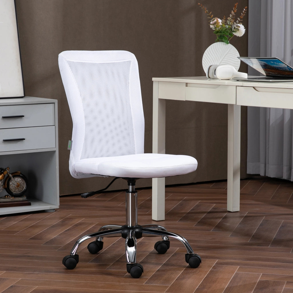 Sedia da ufficio ergonomica altezza regolabile ¨C zephmum ¨C rivestimento maglia bianco