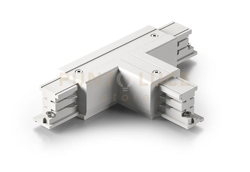 GBIC07- GIUNTO A "T" CONNETTORE DESTRO ELETTRICO-MECCANICO 220-240V PER SISTEMA BINARIO BIANCO