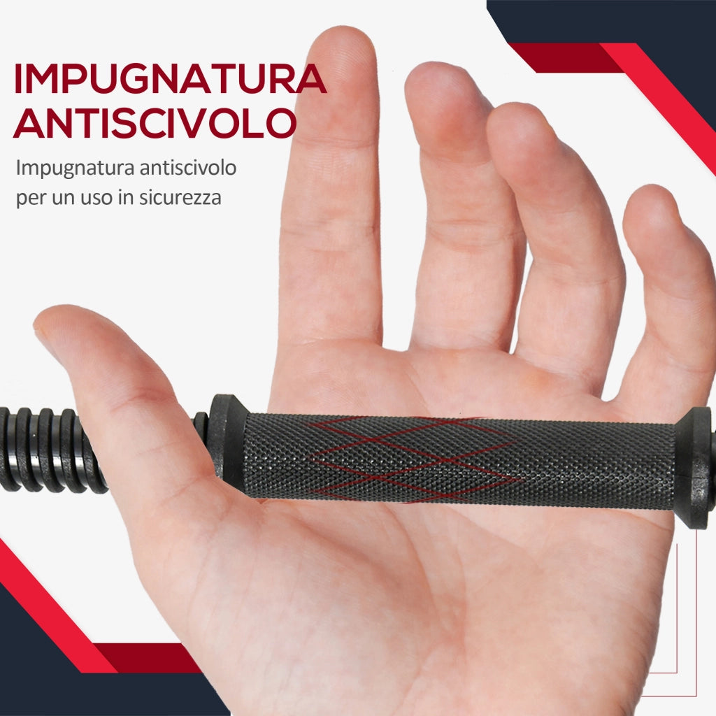 EasyComfort Set Manubri Palestra 20kg (4x2.5kg, 4x2kg) con 8 Dischi da 2kg, 2.5kg, Ø25mm, per Allenamento a Casa