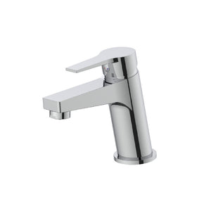 Rubinetto lavabo cromato con leva in metallo - Serie Hellis