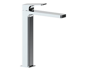 Rubinetto miscelatore per lavabo alto, squadrato